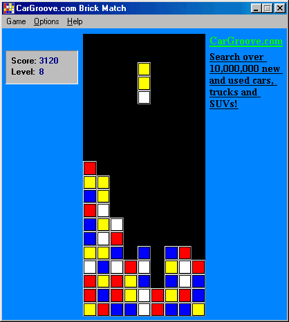 CarGroove.com Brick Match Screenshot